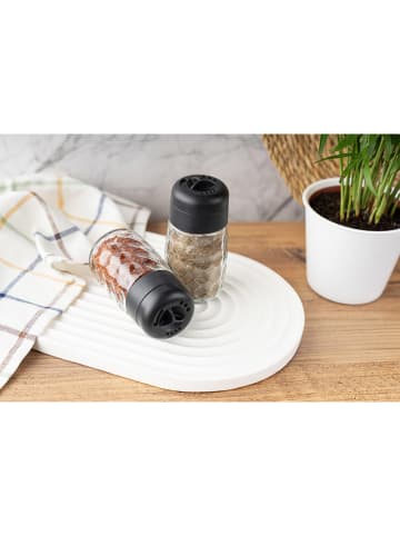 Violeta Home 2er-Set: Gewürzstreuer in Transparent/ Schwarz - 100 ml