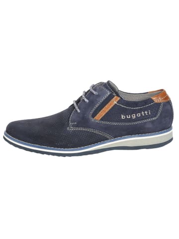 Bugatti Leren veterschoenen donkerblauw