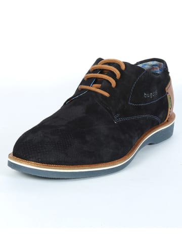 Bugatti Leren veterschoenen donkerblauw