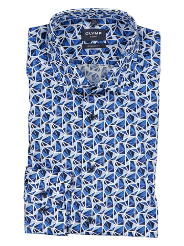 OLYMP Koszula "Luxor" - Modern fit - w kolorze niebieskim