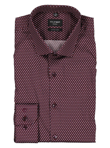 OLYMP Koszula "No 6 six" - Super Slim fit - w kolorze fioletowym