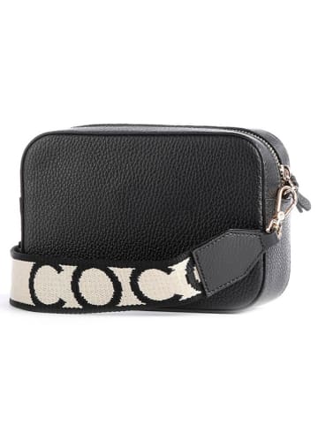 COCCINELLE Leder-Umhängetasche in Schwarz - (B)19 x (H)13 x (T)6 cm