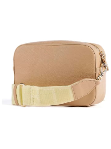 COCCINELLE Leder-Umhängetasche in Beige - (B)19 x (H)13 x (T)6 cm