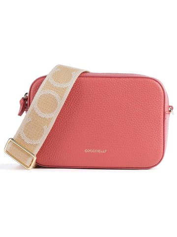 COCCINELLE Leder-Umhängetasche in Pink - (B)19 x (H)13 x (T)6 cm