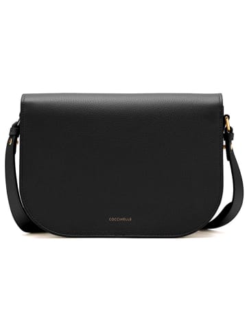 COCCINELLE Leder-Umhängetasche in Schwarz - (B)27 x (H)20 x (T)8 cm