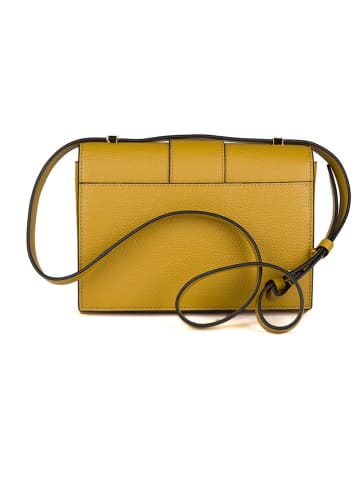 COCCINELLE Leren schoudertas mosterdgeel - (B)23 x (H)17 x (D)7 cm