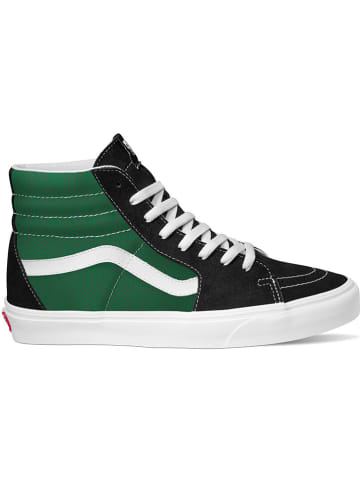 Vans Skórzane sneakersy "SK8-HI" w kolorze zielono-czarnym