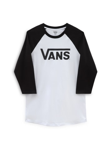 Vans Longsleeve "Classic" in Weiß/ Schwarz