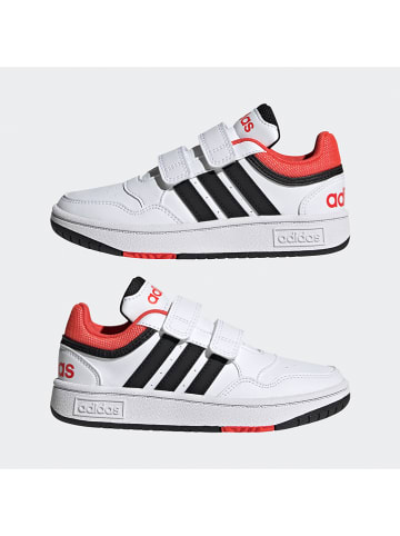 adidas Sneakers "Hoops 3" in Weiß/ Rot/ Schwarz
