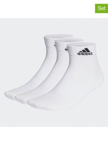 adidas Skarpety sportowe (3 pary) w kolorze białym