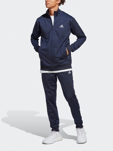 adidas 2tlg. Outfit: Trainingsanzug in Dunkelblau