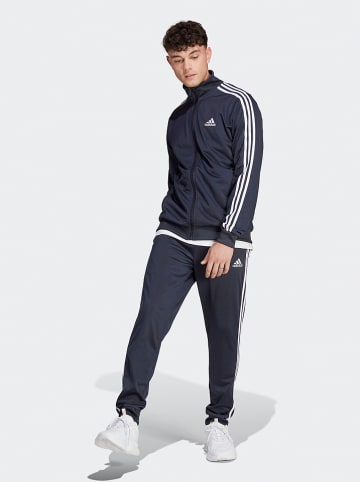 adidas 2-delige outfit: trainingspak donkerblauw