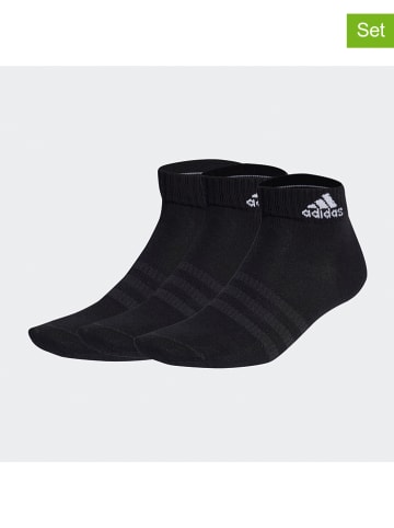 adidas Skarpety sportowe (3 pary) w kolorze czarnym