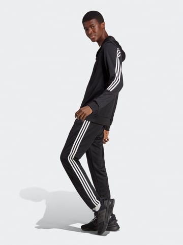 adidas 2tlg. Outfit: Trainingsanzug in Schwarz