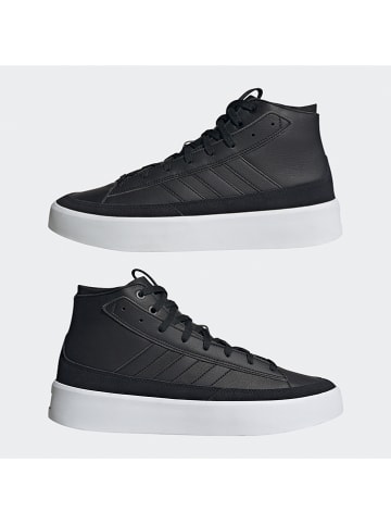 adidas Leder-Sneakers "ZNSORED" in Schwarz