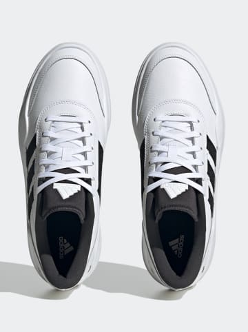 adidas Leder-Sneakers "Osade" in Weiß/ Schwarz