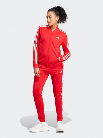 adidas 2-częściowy zestaw sportowy w kolorze czerwonym