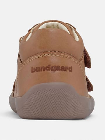 Bundgaard Leder-Sneakers "The Walk Strap" in Hellbraun