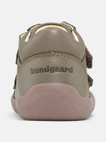 Bundgaard Leder-Sneakers "The Walk Strap" in Khaki