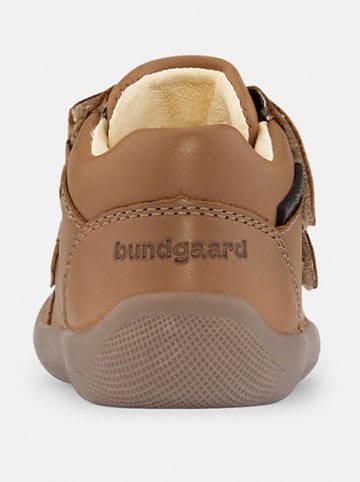 Bundgaard Leder-Sneakers "The Walk Strap" in Hellbraun