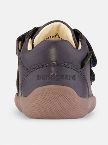 Bundgaard Skórzane sneakersy "The Walk Strap" w kolorze granatowym