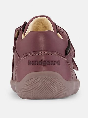 Bundgaard Leder-Sneakers "The Walk Strap" in Pflaume