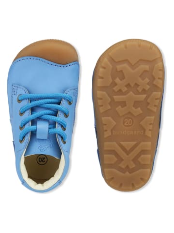 Bundgaard Skórzane buty "Panto" w kolorze niebieskim do nauki chodzenia