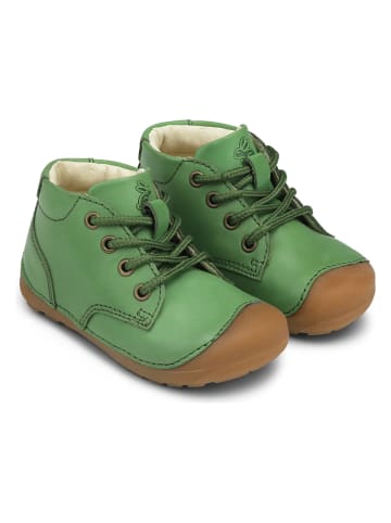 Bundgaard Skórzane buty "Panto" w kolorze zielonym do nauki chodzenia