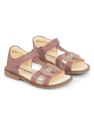 Bundgaard Skórzane sandały "Annabel" w kolorze szaroróżowym