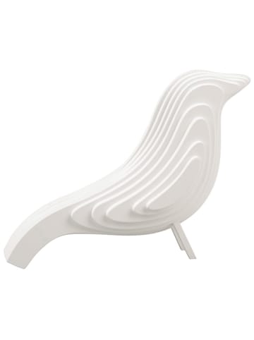 Present Time Dekofigur "Bird" in Weiß - (B)9 x (H)21,5 cm