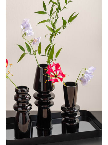 Present Time Vase "Sparkle" in Schwarz - (H)21 x Ø 7 cm