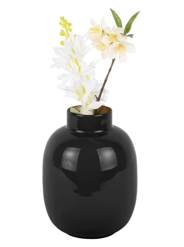 Present Time Vase "Mila" in Schwarz - (H)21,5 x Ø 8 cm