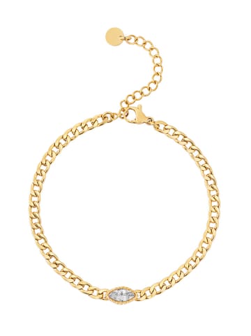 U.S. Polo Assn. Vergold. Armkette mit Kristall