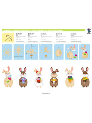 URSUS Papier-Bälle-Bastelset "Häschen" in Bunt