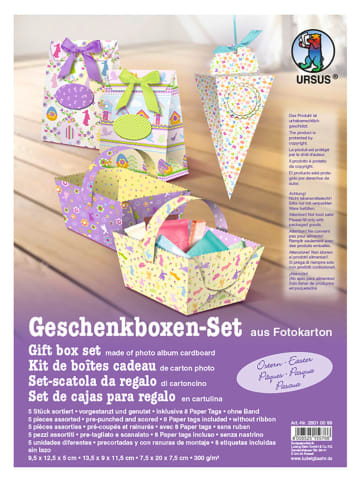 URSUS Geschenkboxen-Set "Ostern" in Bunt