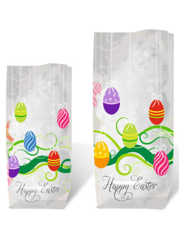 URSUS Geschenk-Bodenbeutel "Happy Easter" in Transparent/ Bunt