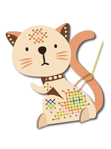 URSUS Kreuzstich-Bastelset "Katze" in Bunt