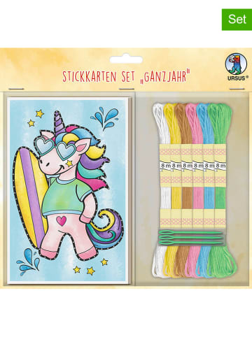 URSUS Stickkarten-Set "Ganzjahr" in Bunt