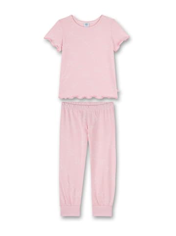 Sanetta Pyjama in Rosa/ Weiß