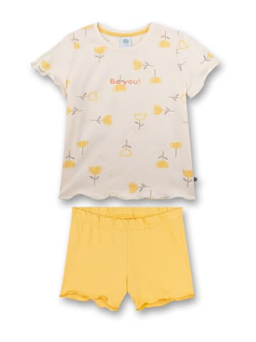 Sanetta Kidswear Piżama w kolorze żółto-beżowym