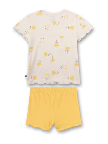 Sanetta Kidswear Pyjama in Beige/ Gelb