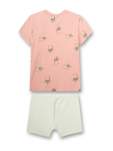 Sanetta Pyjama in Rosa/ Hellgrün