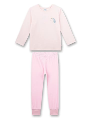 Sanetta Pyjama in Creme/ Rosa