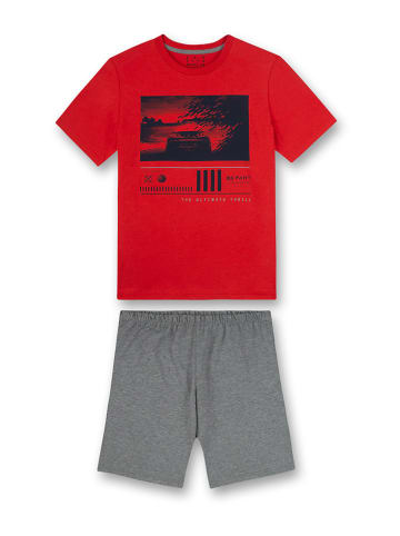 Sanetta Pyjama rood/grijs