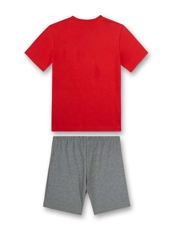 Sanetta Pyjama rood/grijs