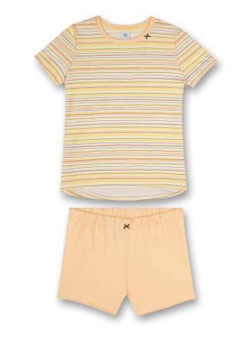 Sanetta Kidswear Piżama w kolorze brzoskwiniowo-żółtym