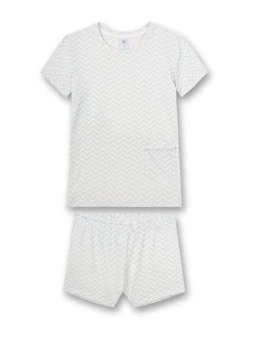 Sanetta Pyjama in Hellblau/ Weiß/ Gelb