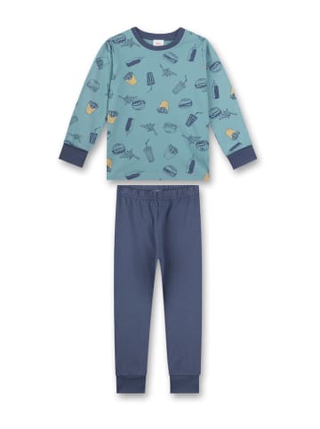 s.Oliver Pyjama in Dunkelblau/ Blau