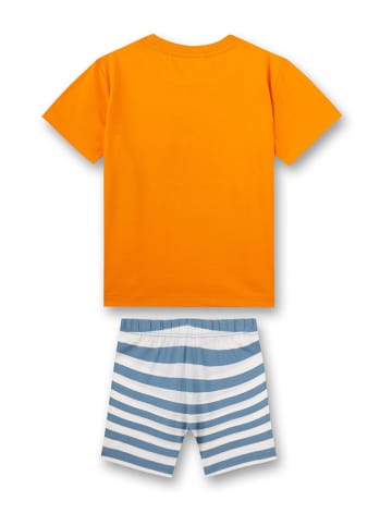 s.Oliver Pyjama oranje/blauw/wit