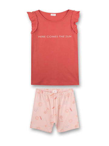 s.Oliver Pyjama in Orange/ Rosa